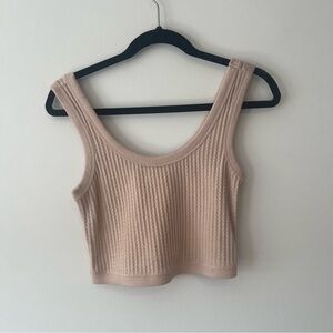 UpWest Tan Waffle Tank Top